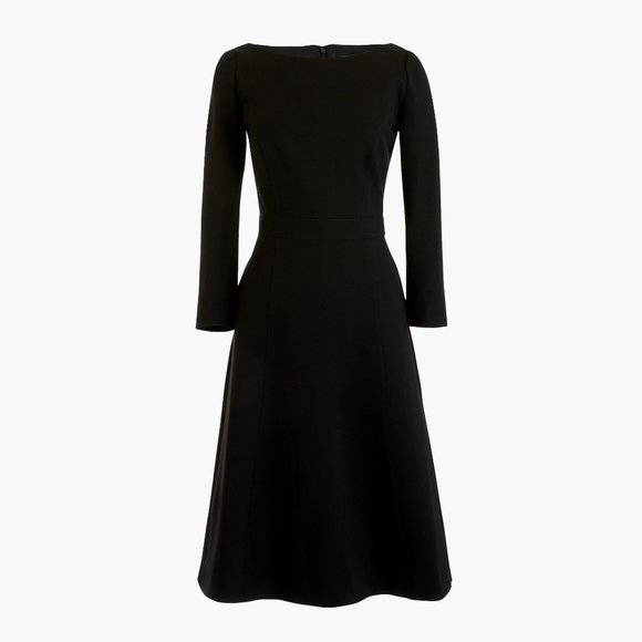NWT Womens Petite Size 2 2P J. Crew Fit and Flare Sheath Dress in Stretch Ponte - Picture 1 of 6